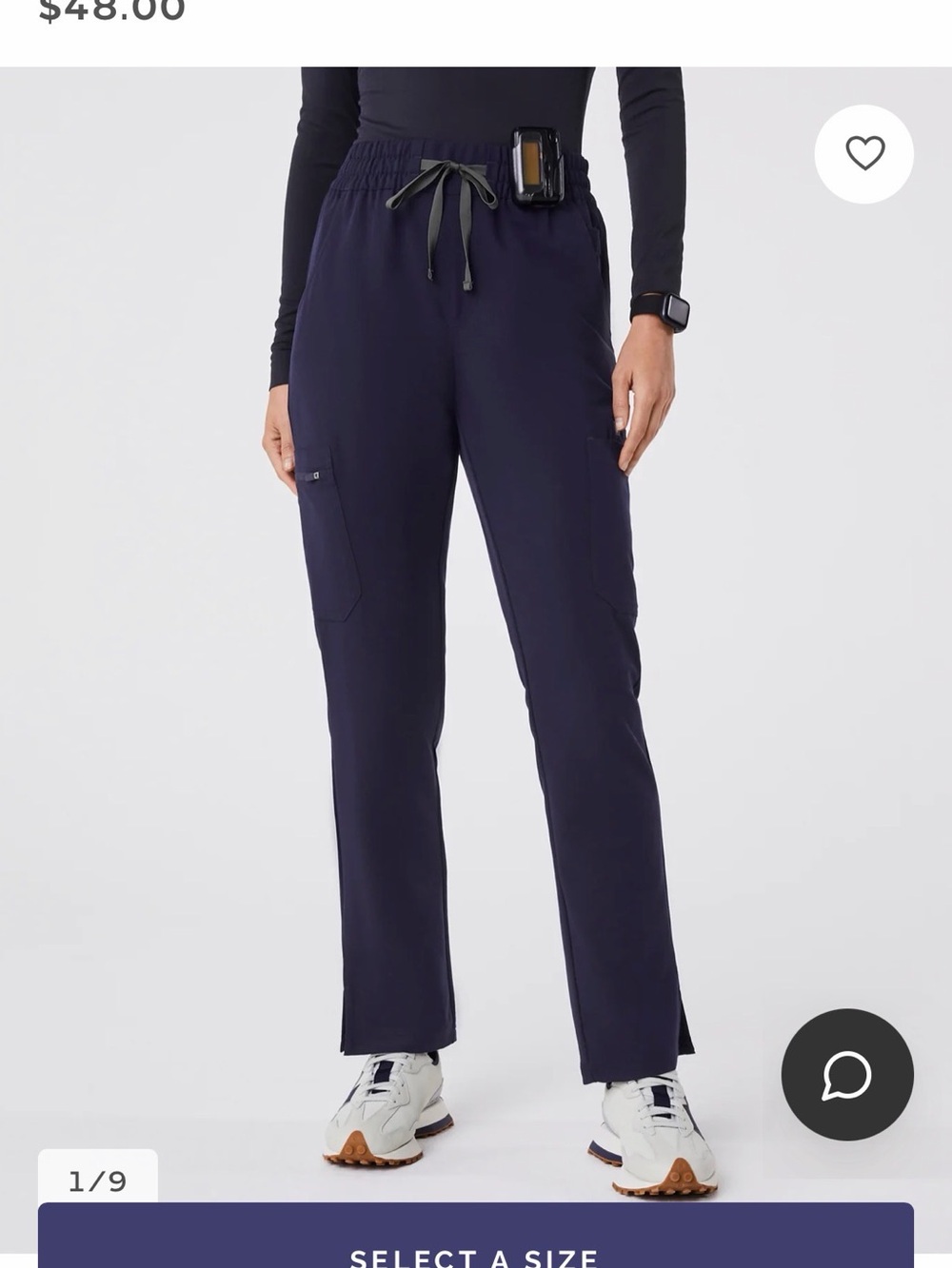 Figs Straight-Leg Drawstring Track Pants